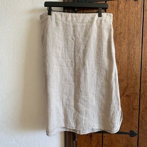 Flax linen skirt